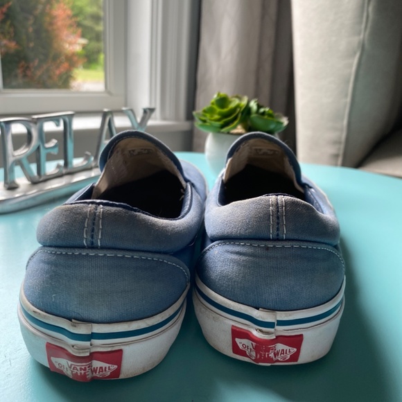 Blue vans size 7 womens, 5.5 mens - Picture 2 of 3